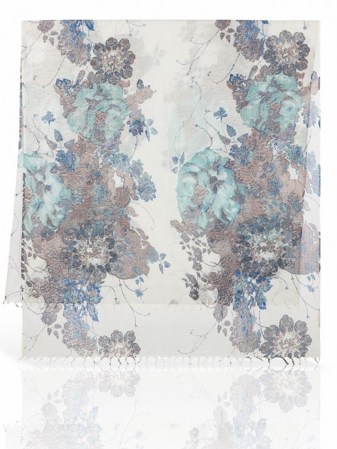 Палантин Унисекс W-ORNAMENT/WHT